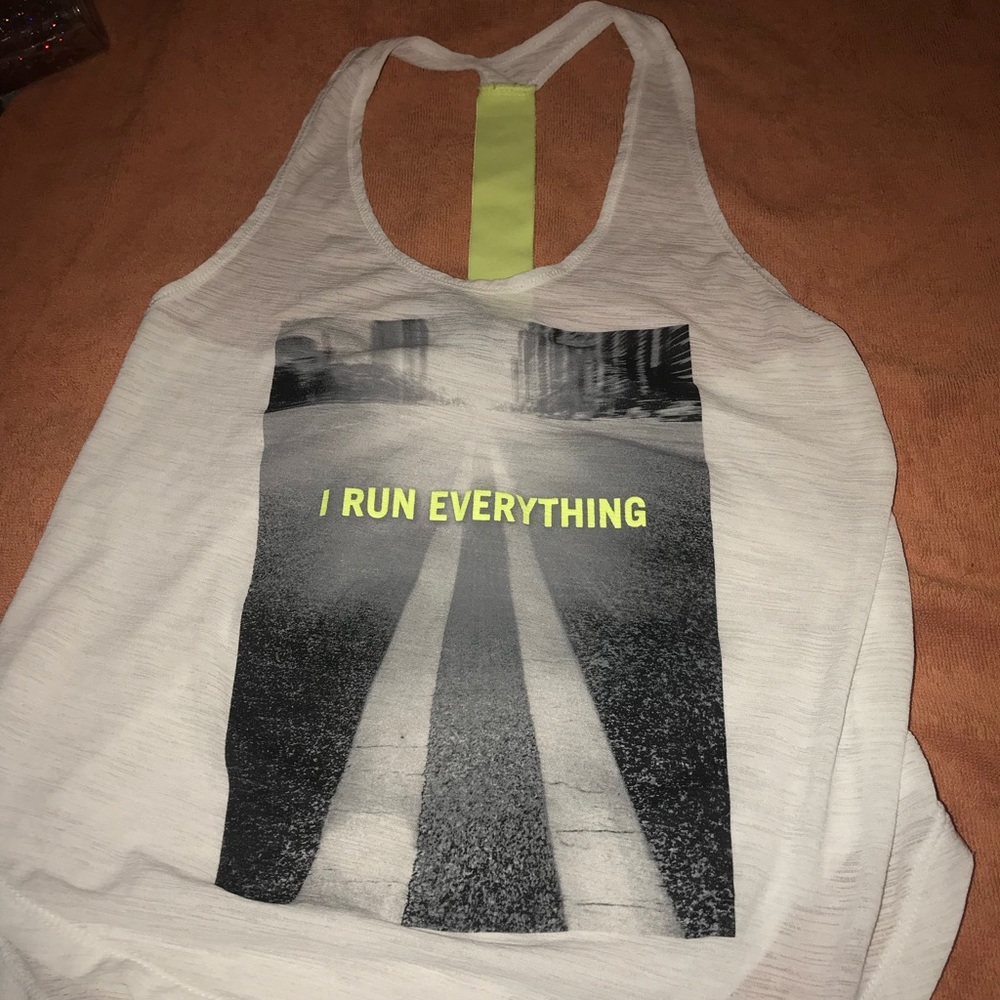 "i run everything" shirt